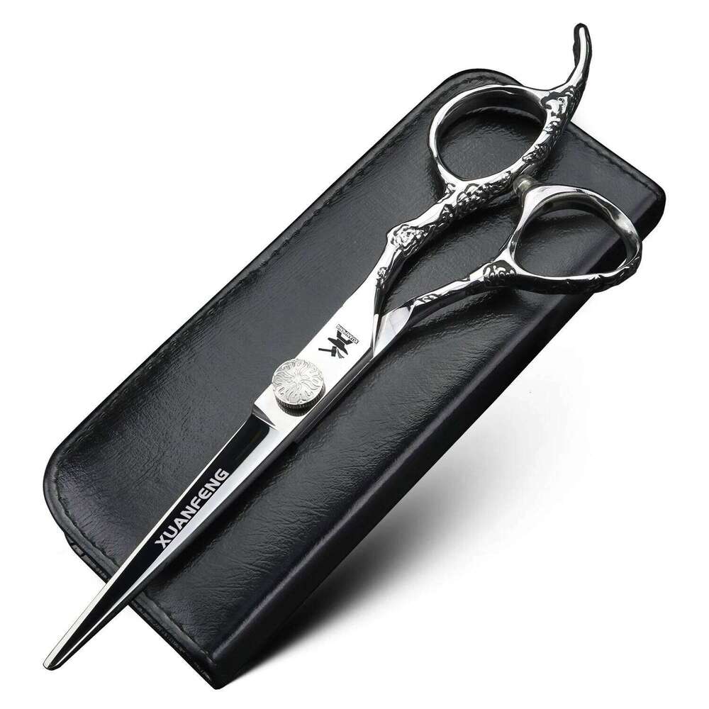 XUANFENG black Mirror Hair 6-inch JP440C Barber Cutting and Thinning Scissors Very Cool H260303