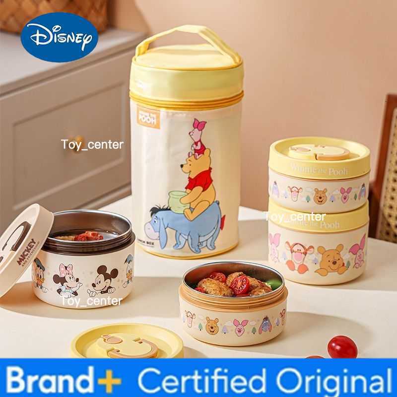 Disney Mickey cartoon cute student insulated lunch box creative personalised home kitchen storage box anime merchandise gift H260304