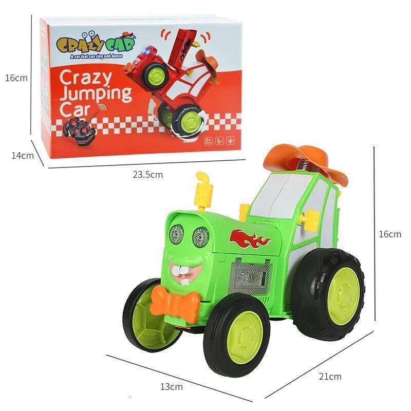 Crazy Jumping Stunt Wireless Infrared Remote Control Car Dance Lights Music Swing Fun New And Unique Children's Toys Z260303
