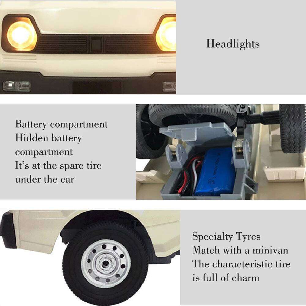 WPL D12 1:10 Car Simulation Drift Climbing Truck LED Light On-road RC Cars Trucks For Kids Gifts Toys Z260303