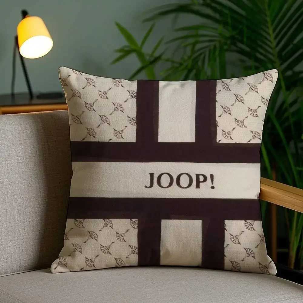 Joop Luxury Short Plush Cushion Cover Invisible Zipper Anti-dustmite Sofa Pillow CaseT260304