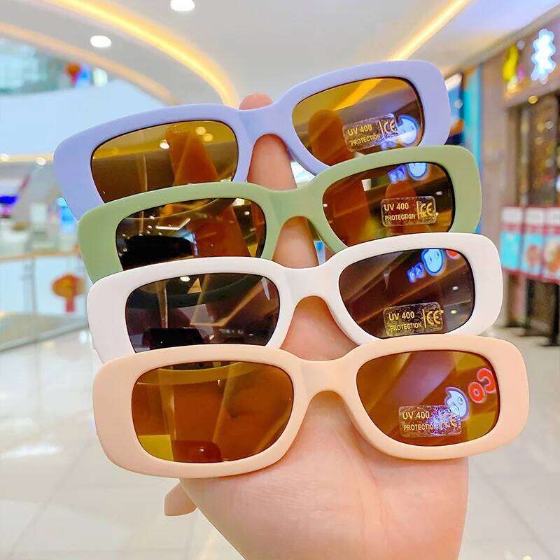 Children Cute Vintage Frosted Sunglasses Outdoor Girls Boys Sweet Sun glasses Protection Classic Kids eyewear UV400 Z260305