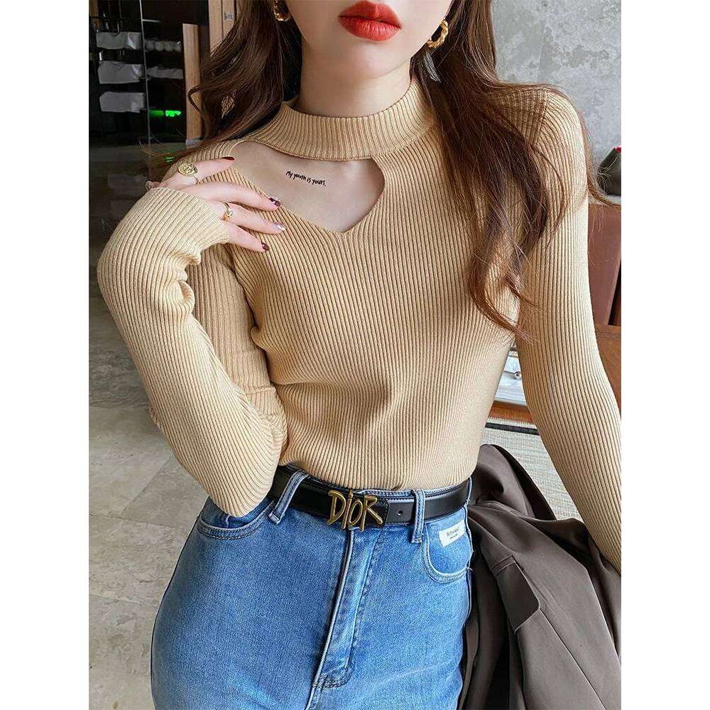 Basic Hollow Out Sweaters Autumn Winter Tops Slim Jumper Soft Warm Pull Women Pullover Knitted Sweater 2026 XJ260305