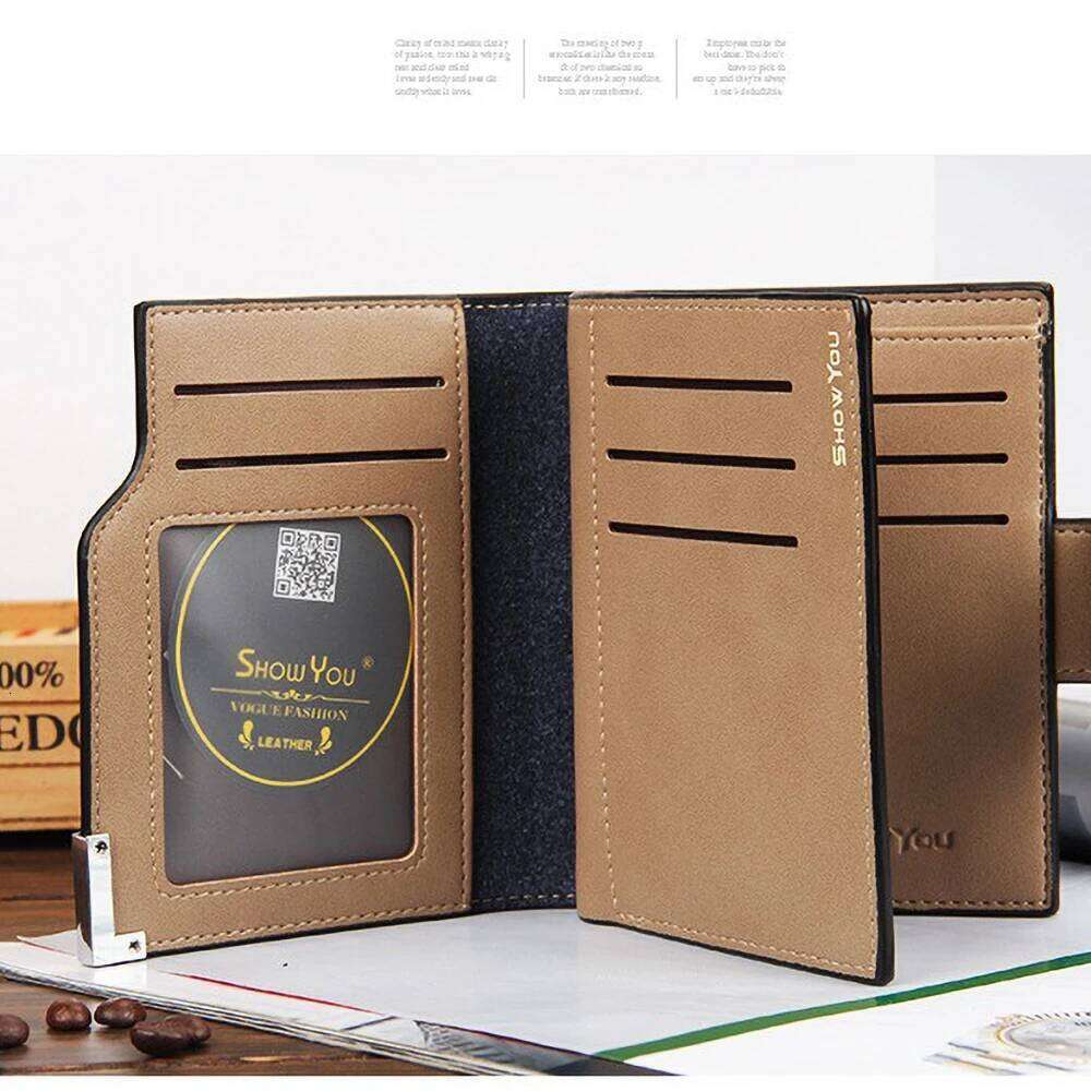 Professional Men's Short Wallet Zippered Bill Compartment 10+ Slots RFID Shielded Boardroom Essential C260304