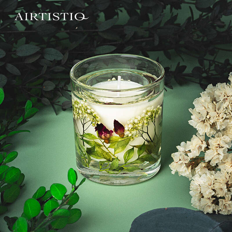 Export Quality Dried Flower Aromatherapy Candle Indoor Fragrance Gift Deodorizing Long-lasting Scent Solid Soy Wax Souvenir W260304 W260305