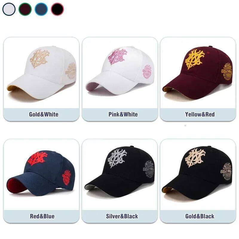 New Fashion Chrysanthemum Embroidery Cotton Baseball Cap Classic Outdoor Casual Sports Sun Trucker Dad Hat Y260304