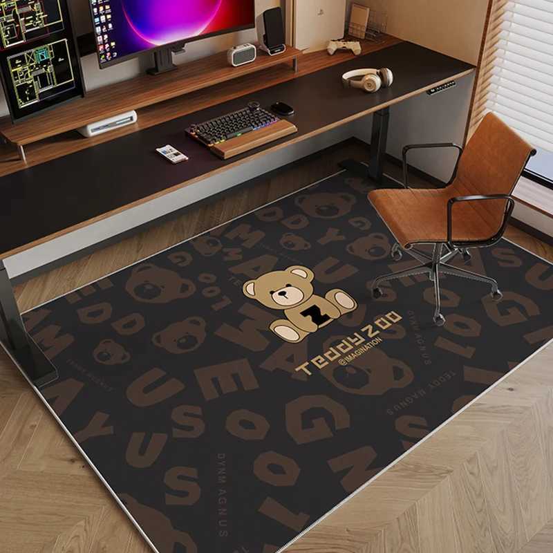 Room Trendy Carpet Computer Chair Floor Mat Study Desk Swivel Chair Mat Soundproof And Anti-Slip CarpetT260305