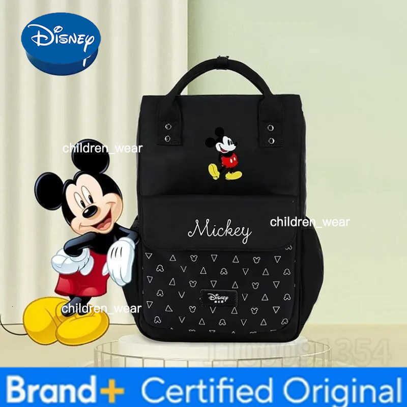 Disney New Diaper Bag Backpack Luxury Brand Original Fashion Baby Diaper Bag Backpack Cartoon Cute Storage Baby Bag High Quality H260305