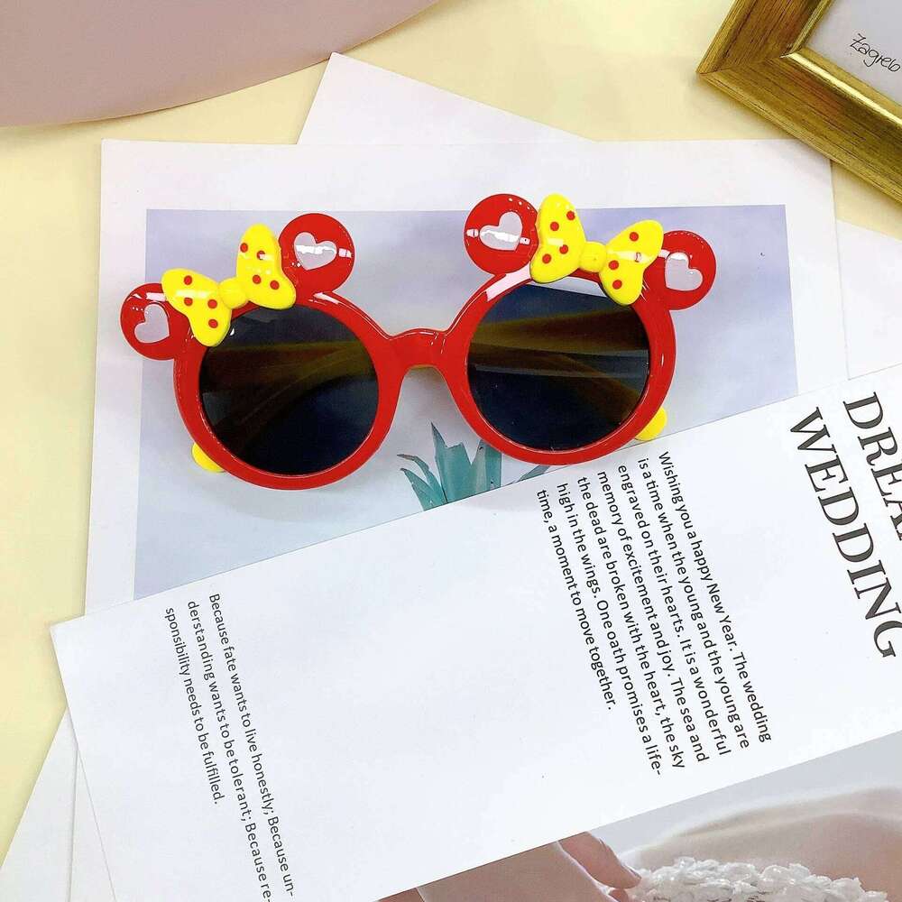 Fashionable And Cute With Cartoon Concave Design, Baby Sunglasses For Travel, UV Resistant Children's Sunshades Z260305