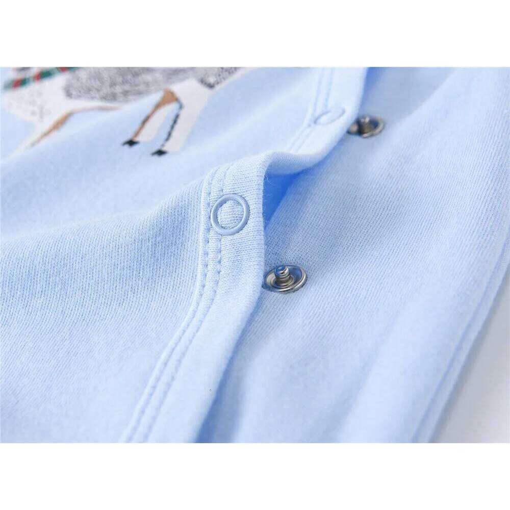 100% Cotton Baby Boy Rompers Long Sleeve 0-12 Months Overalls Spring Autumn Cartoon Print Newborn Jumpsuit Z260304