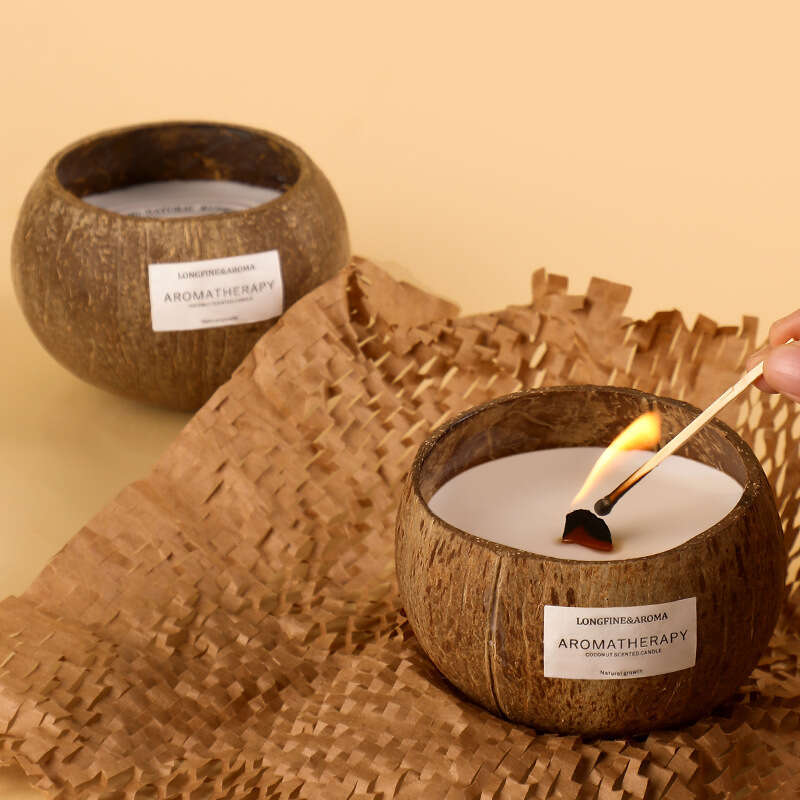 Coconut Shell Scented Atmosphere Bedroom Decoration Creative Birthday Candle Soy Wax Fragrance Gift W260305