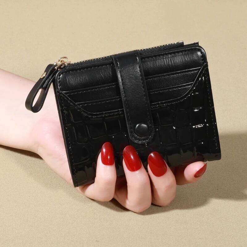 Elegant Women's Multi Wallet - Secure Double Zip Clutch | Casual PU Leather Purse with Style Storage Crocodile Card Bag C260304