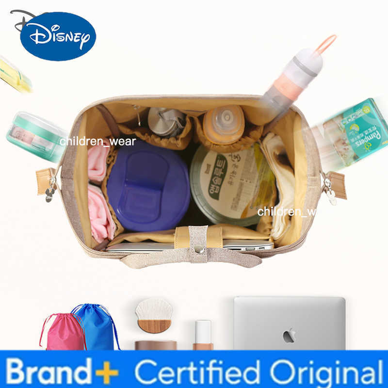 Disney Baby Diaper Backpack USB Bottle Insulation Heating Mummy Nappy Changing Bags For Baby Care Mom Stroller Oxford Handbags H2603051