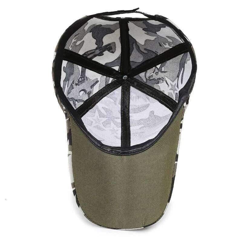 Mens Baseball Camouflage Adjustable Hats for Hunting Fishing Outdoor Cool Sports Cap Y260304