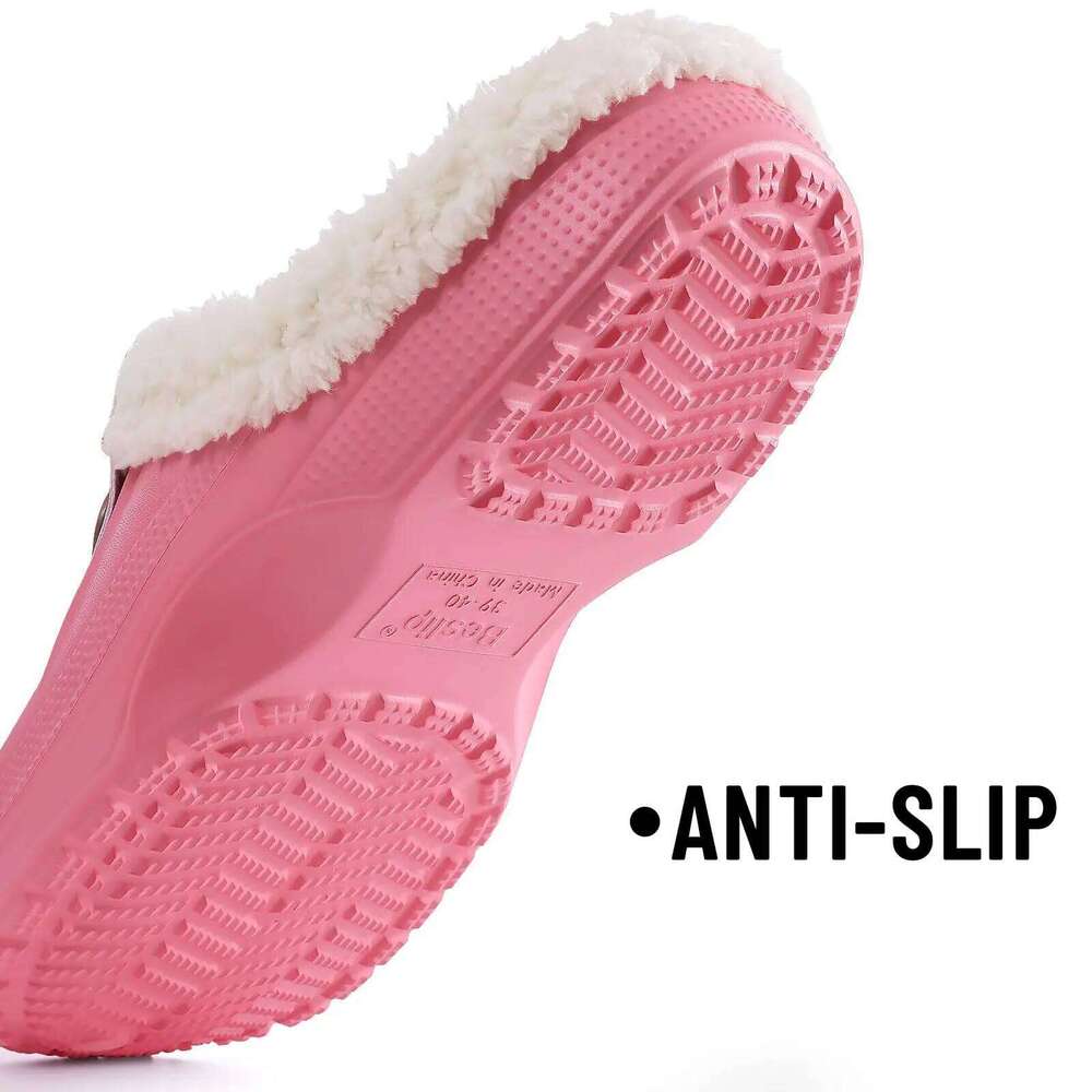 Kidmi Casual EVA Clogs House Indoor Soft Fur Men Slippers Outdoor Warterproof Garden Shoes For Women