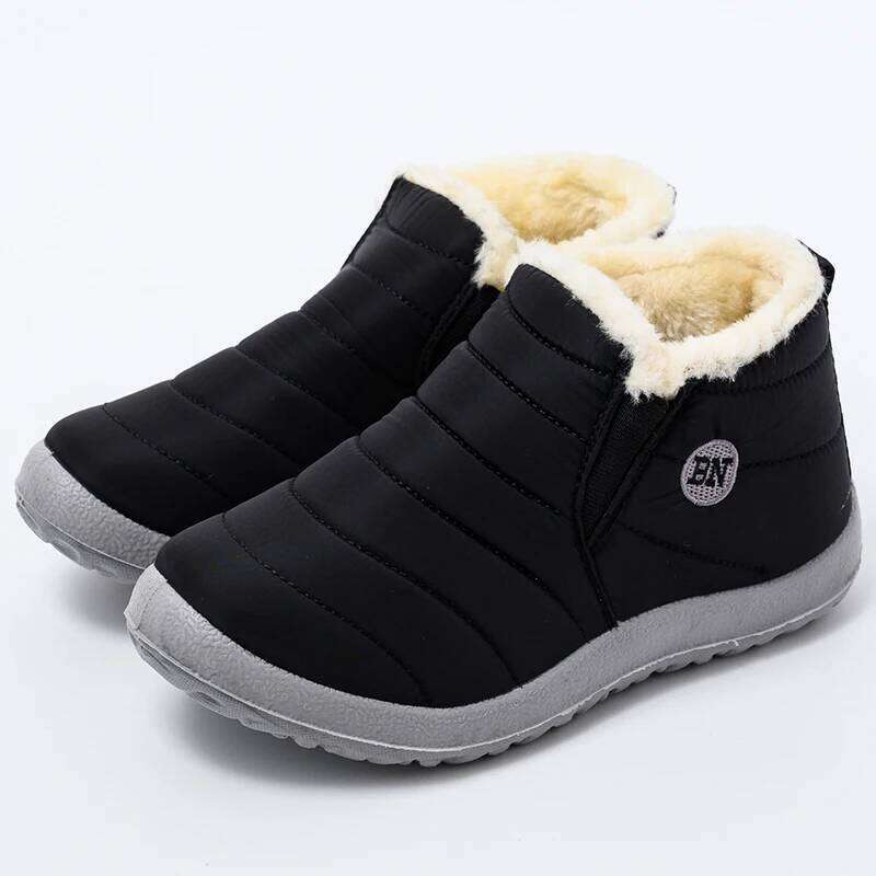 Kidmi Winter Women Thickened Cold-proof Velvet Warm Soft Soles Waterproof Cotton Shoes