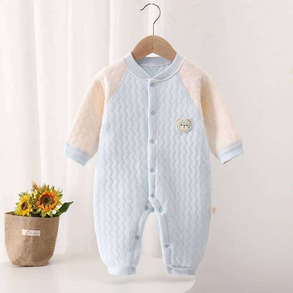 Autumn and 0-18Months Baby Rompers Winter Newborn Girls Boys 100%Cotton Clothes of Long Seeve Infant Clothing Pajamas Z260304