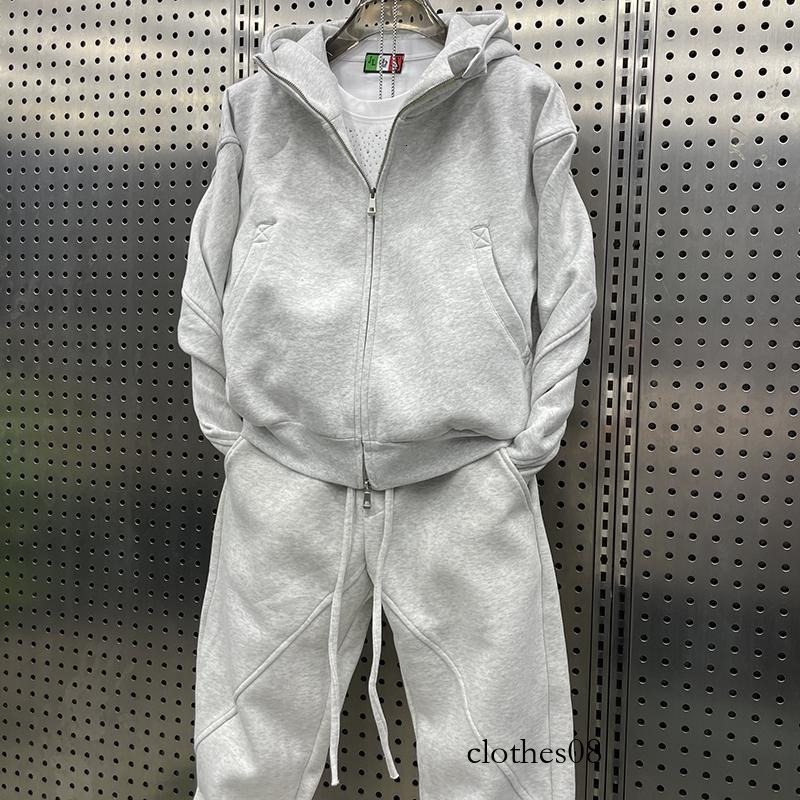Autumn Winter Fashion Casual Sports Suit Trendy Brand Men Loose Jacket Long Pants Couple Versatile Youth Two-Piece Set