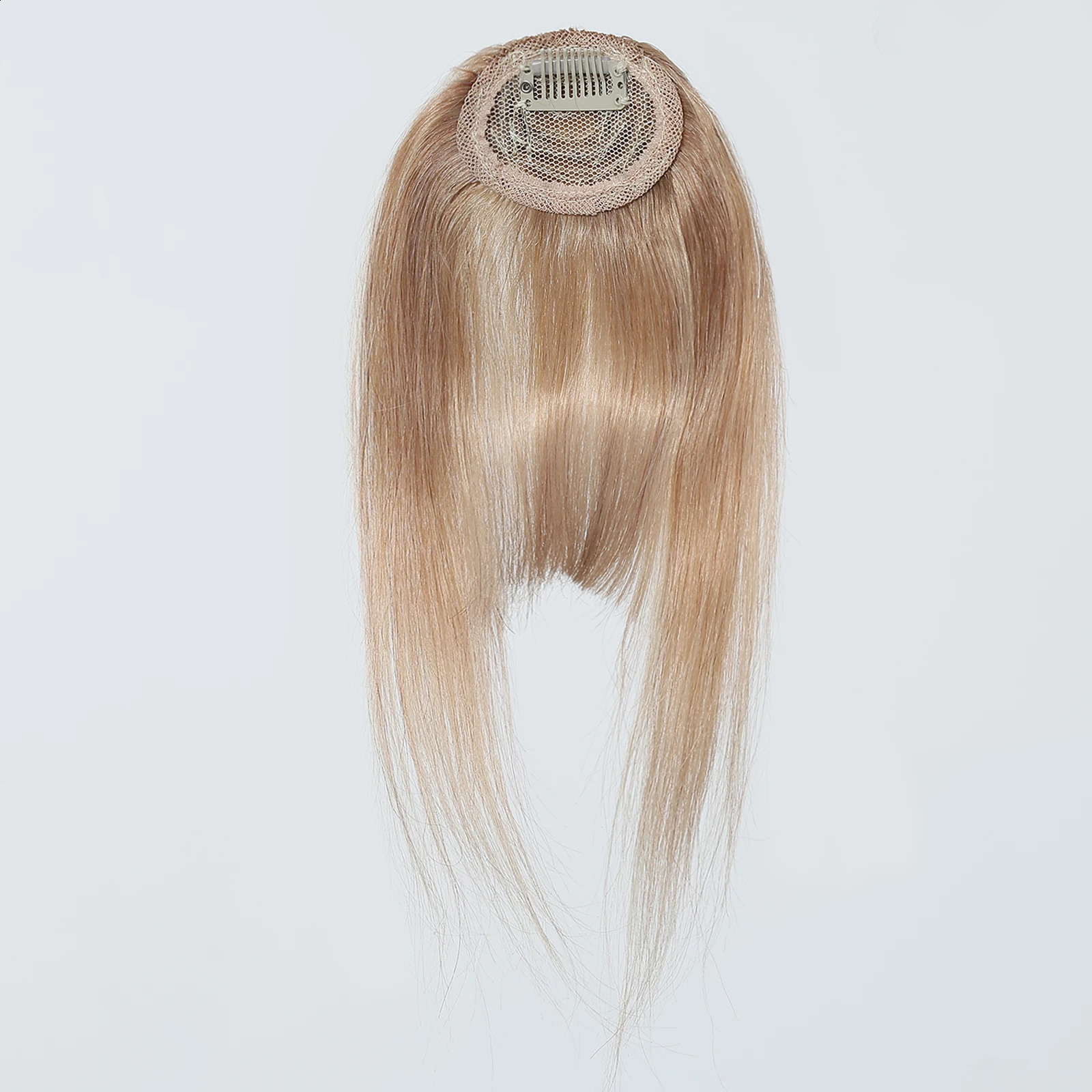 100 Human Hair Bangs Blonde Brown Wispy Bang Hair Clip in Bangs Fringe with Temples Hairpiece for Women Clip on Air Bang 45in 260208