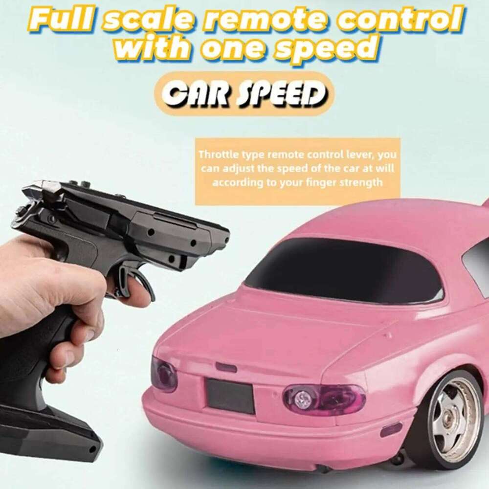 LDRC 1/18 Drift Car LD1804 Mazda MX5 2.4GHz with ESP Gyro LED Lights Full Scale RC Racing Cars For Kids Toy Gift Z260304