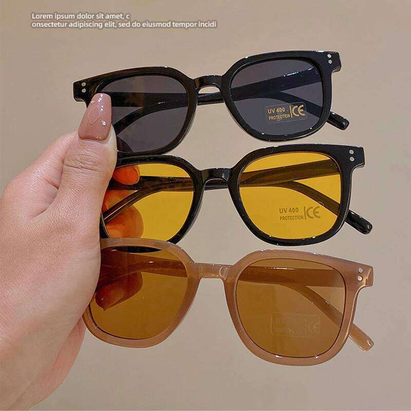 Children Vintage Square UV400 Sun Outdoor Cute Girl Boy Fashion Glasses Protection Classic Kids Sunglasses Z260305