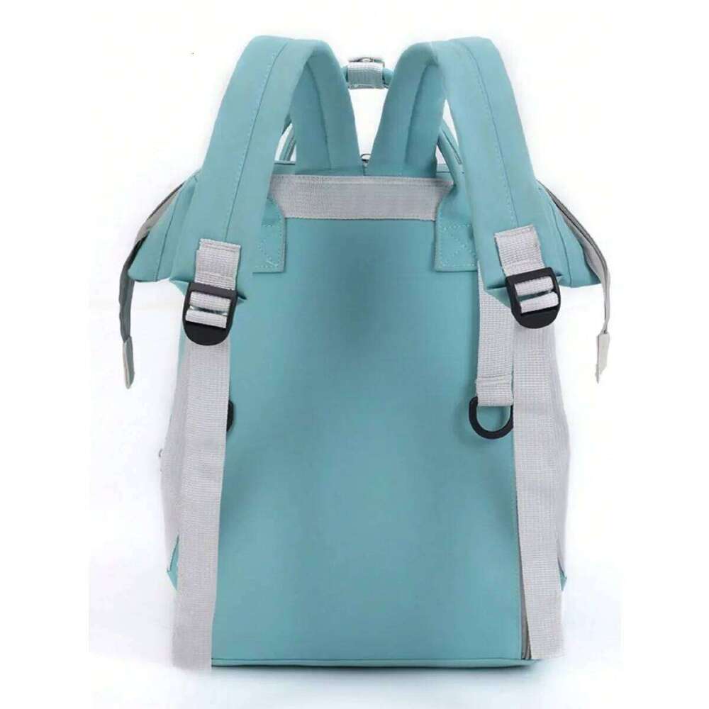 Bear Print Backpack Mom Dad, Fashionable Mommy with Insulate Pocket, Large Capacity Diaper Bag for Boy Girl Z260304