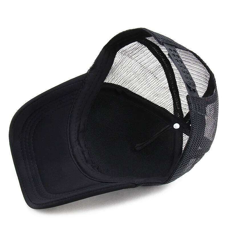 Unisex Casual Plain Mesh Baseball Adjustable Snapback Hats For Women Men Hip Hop Trucker Cap Streetwear Dad Hat Y260304