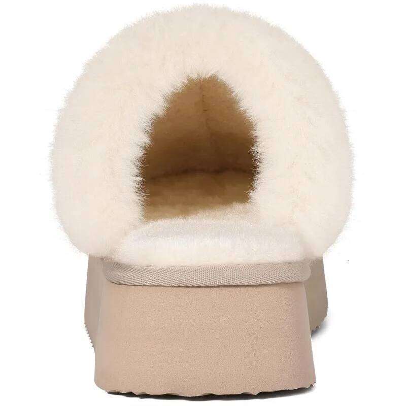 Kidmi New Women's Push Slippers Indoor and Outdoor Fashion Casual Slippprs Comfortable Winter Home Cotton Shoes with Memory Foam