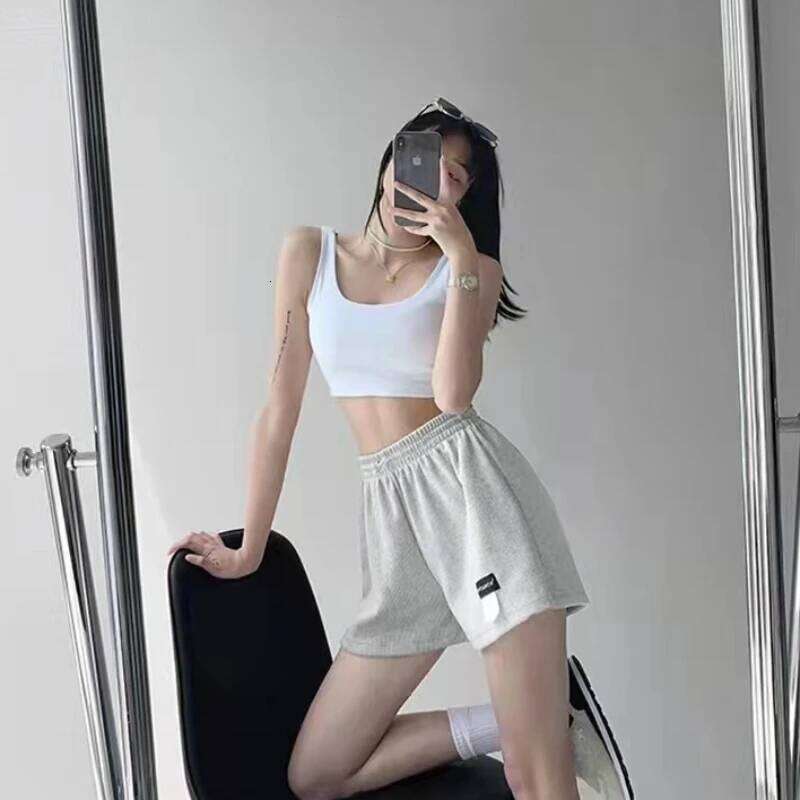 Women Shorts Summer Elastic Lace Up Drawstring Sweat Short Sport Underpanties Girl Straight Leg Pants Female Underware Panties XJ260305
