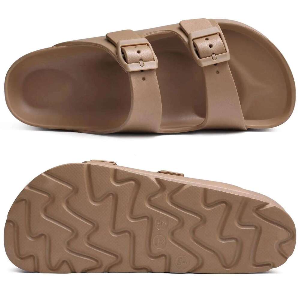 Kidmi Summer Women's Platform Comfort Foam Slides Lightweight Thick Soles Cloud Sandals Adjustable Buckle Cushion Sandal