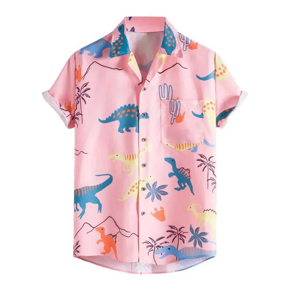 Fashion 3d Printed Summer Hawaiian Shirt Men Women CloTHing Loose Beach Short Sleeve Blouse Mens Vocation Lapel Camisa M260305