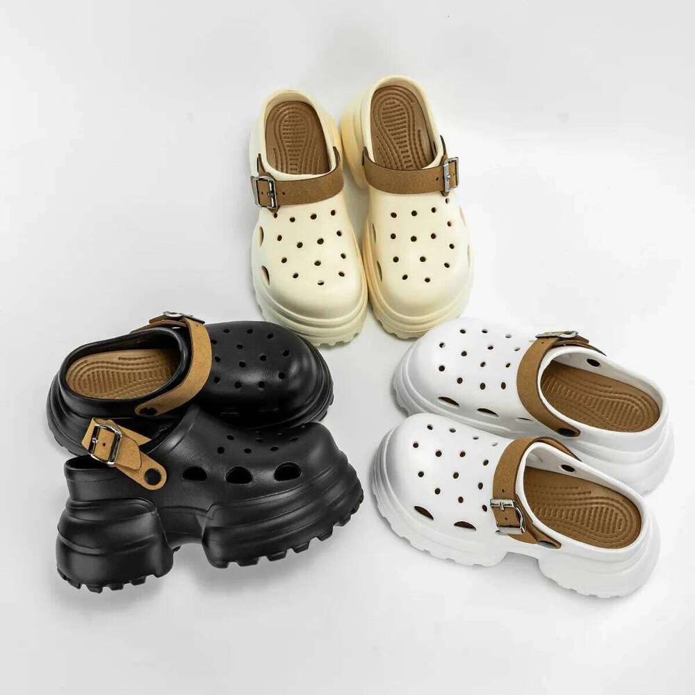 Women Fashion Clogs Indoor Street Slippers 10CM High Heels Sandals Thick Sole Beach Slides Female Leisure Platform Shoes