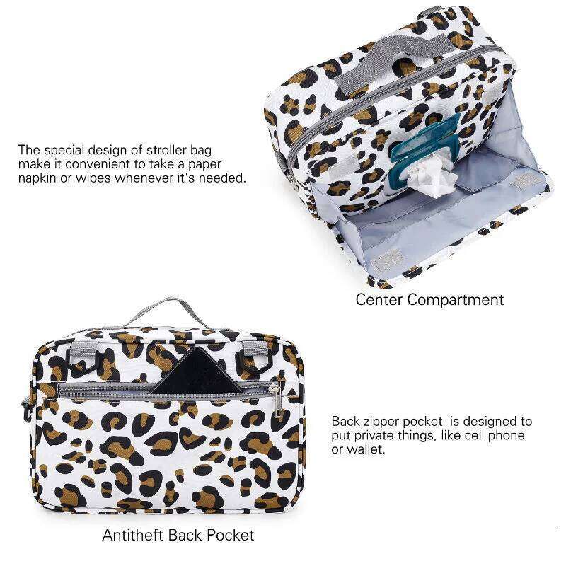 BagStroller Organizer Mummy Large Capacity Travel Hanging Bottle Holder Pram Diaper Bags Baby Stroller Bag Z260304