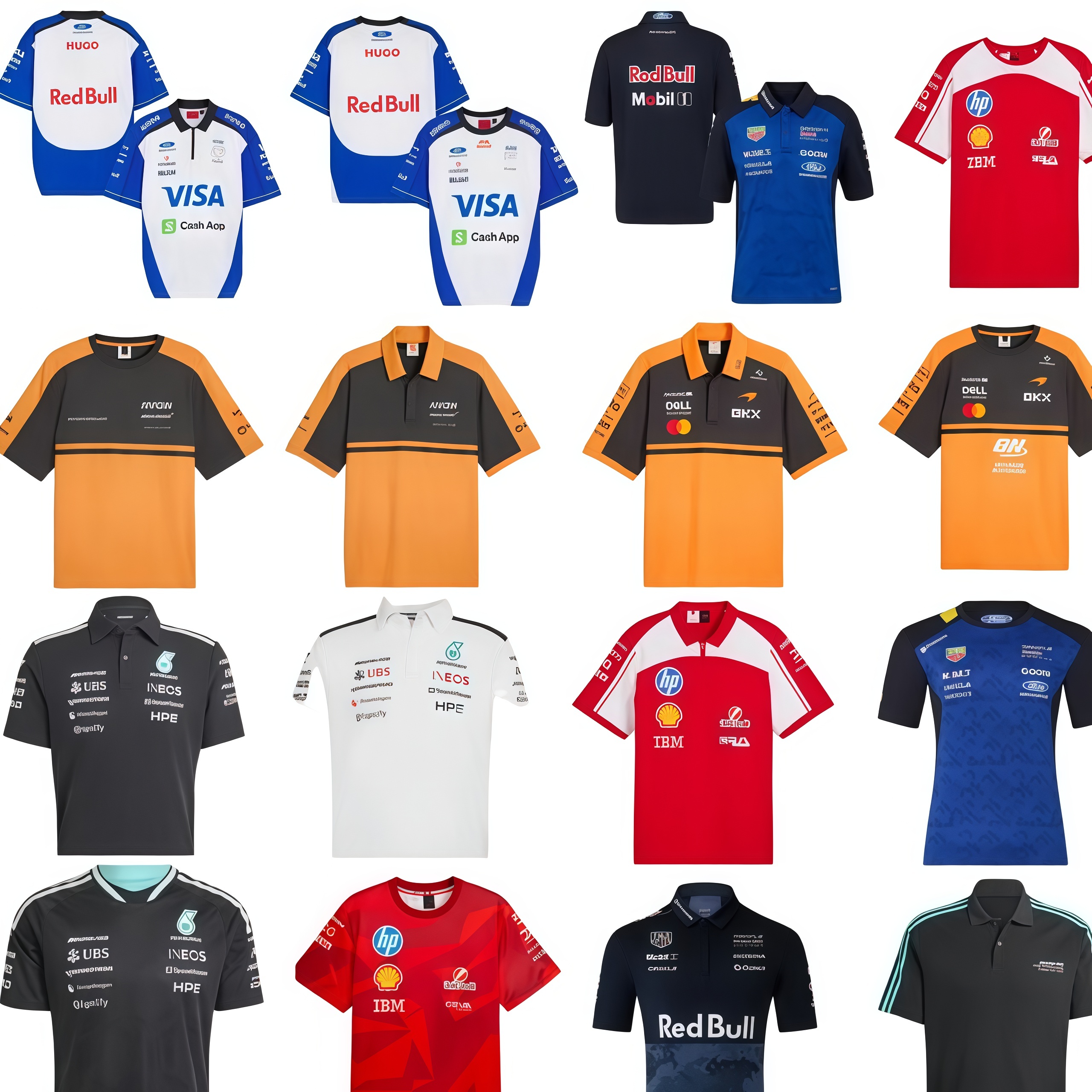 High quality Formula 1 T-shirt f1 2026 F1 t-shirt Mercedes Alonso Ferrari McLaren Racing Team T-shirts Fans Casual Breathable POLO Shirt Car Jersey Plus Size Shirt