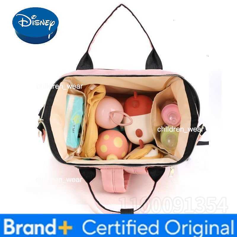 Disney Mickey New Diaper Bag Backpack Luxury Brand Diaper Bag Backpack High Capacity High Quality Cartoon Fashion Baby Bag H260305