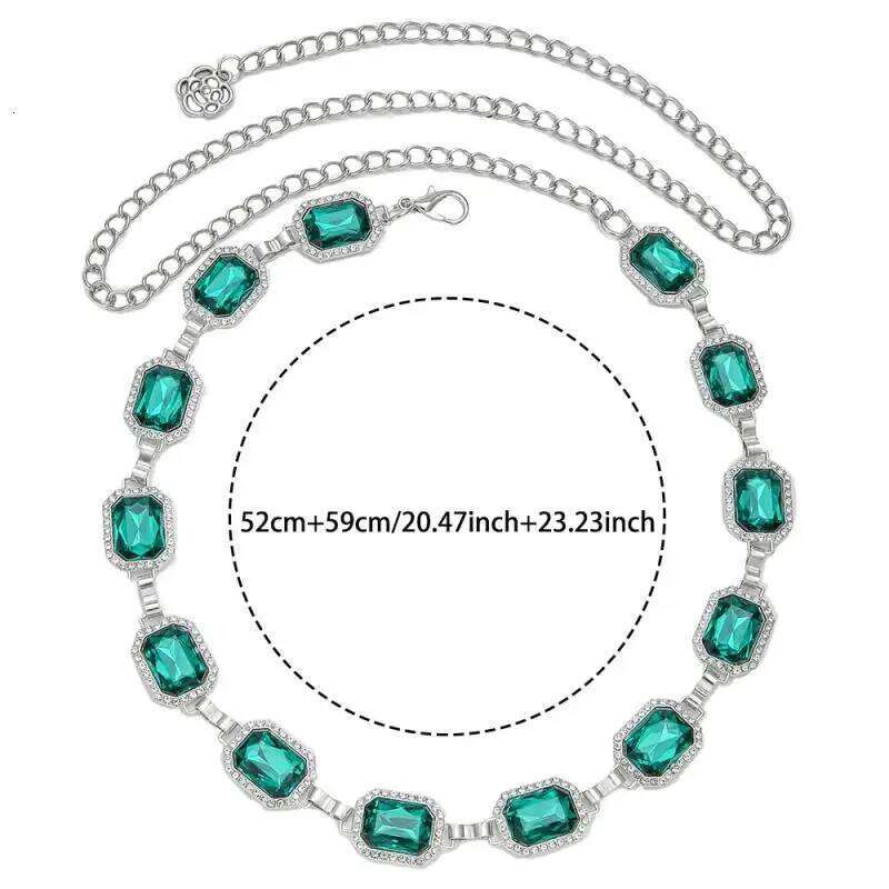 Vintage Metal Crystal Rhinestone Waist Belly Belt Chain For Women Fashion Summer Beach Bikini Body Jewelry New S260304