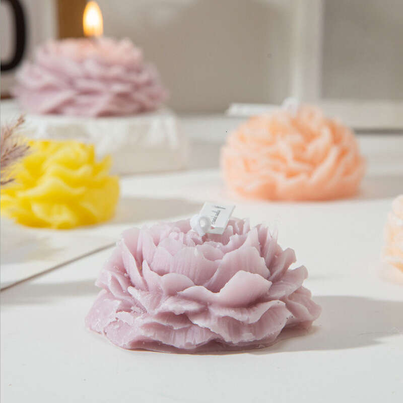 Peony Scented Flower Candle Ins Creative Home Decor Cross-Border Wedding Decoration Gift W260305