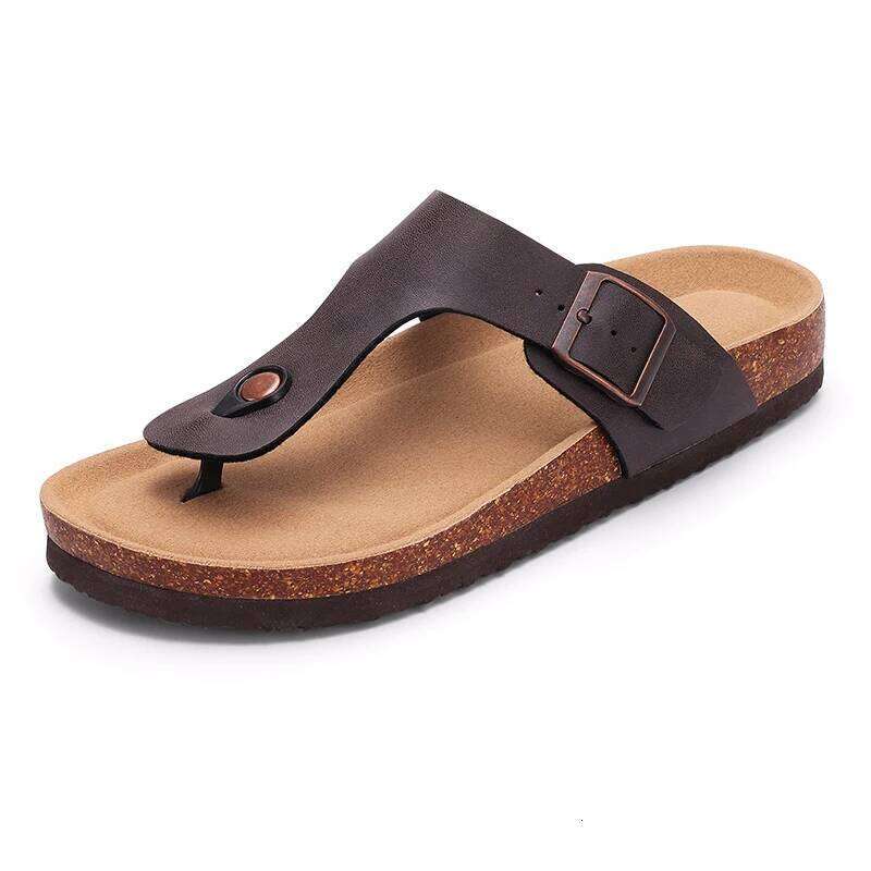 Kidmi Cloud Womens Cork Footbed Nonslip Beach Essential Summer Vacation Pool Sandals Memory Foam Slides