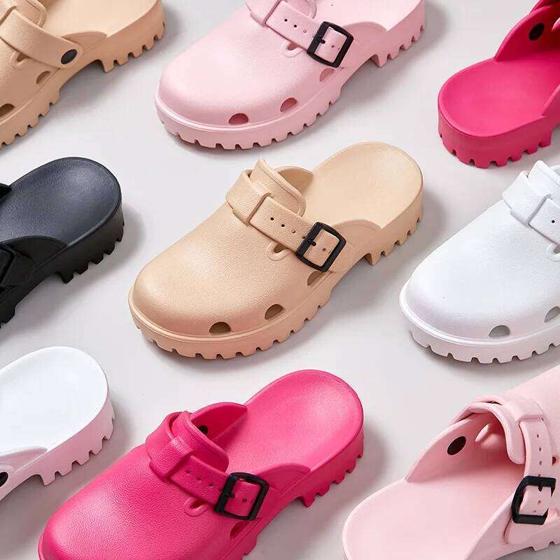 Kidmi New Women's Platform Beach EVA Flat Casual Women Shoes Summer Soft Outdoor Fashion Sandals