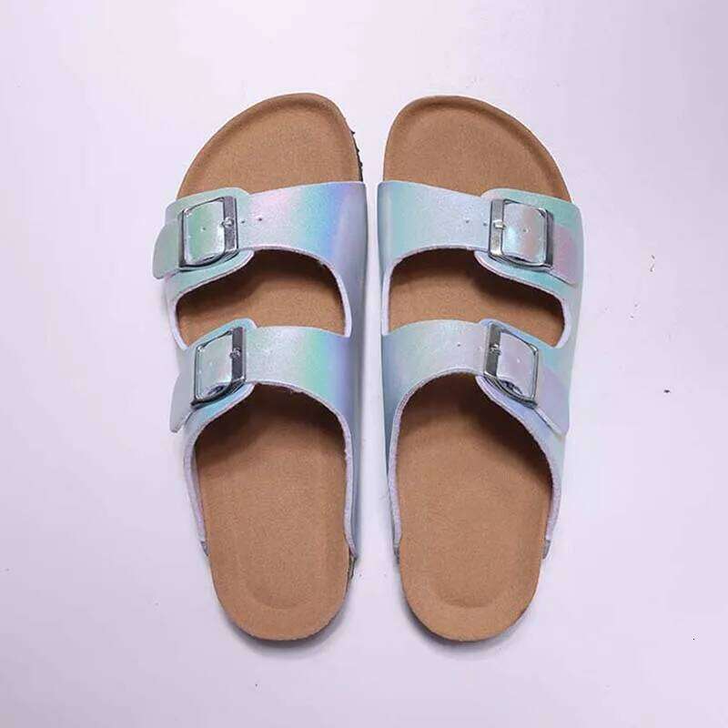 Kidmi For Women's Popular Comfortable Summer Beach Slippers Indoor And Outdoor Sandals With Fashion Double Metal Buckle