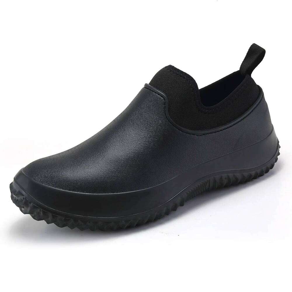 Kidmi Men Slippers Mens Work Shoes Slip On Water Resistant Walking Sneakers Waterproof Nonslip Food Service Chef Kitchen