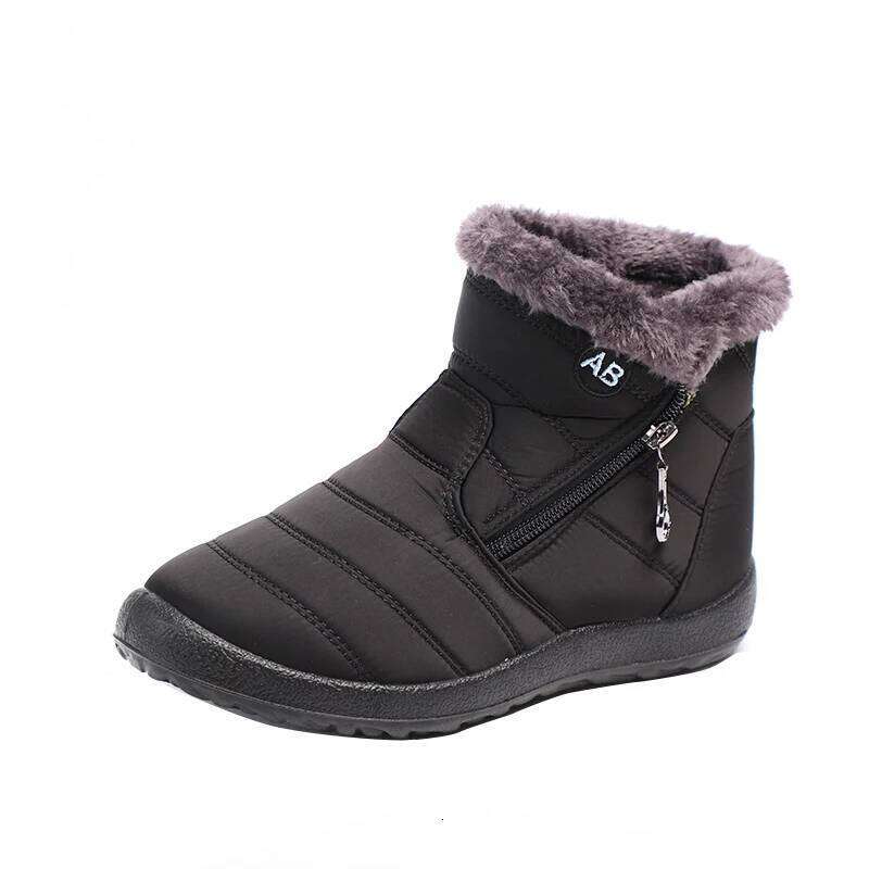 Kidmi Women's Warm Soft-bottom Waterproof Cotton Shoes Wear-resistant shock absorption Boots Suitable for Snowy Conditions