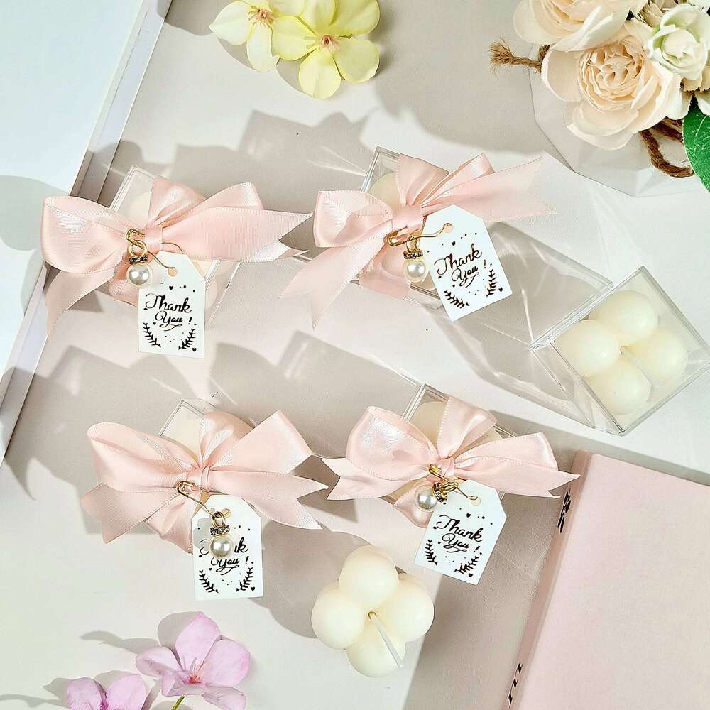 5/10/20 Sets of Scented Bubble Candles, Small Cube Candles for Baby Shower Favors, Gender Reveal Party Decorations, Wedding W260304 W260305