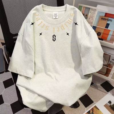 2026 New Designer Luxury Brand Retro Men's And Women's Breathable Sports Short Sleeved T-shirt Loose Fit Ins Style Cool Hip-hop Round Neck H