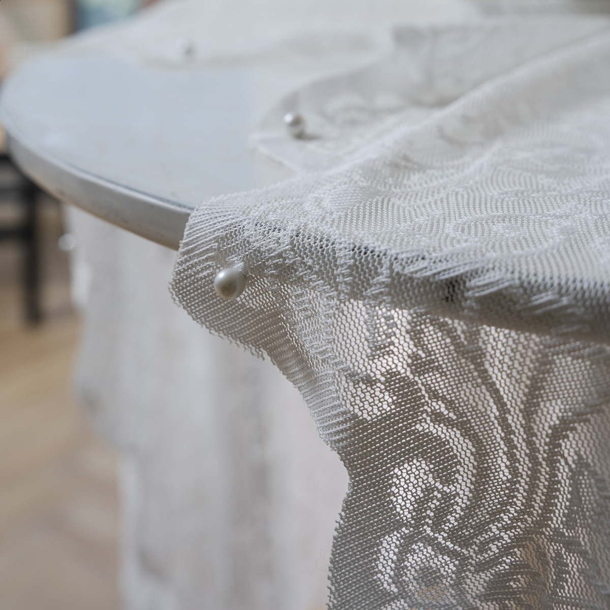 White Lace Tablecloth for Rectangular Tables Vintage Style Wedding Table Cloths for Reception Baby Shower Birthday Party 240816