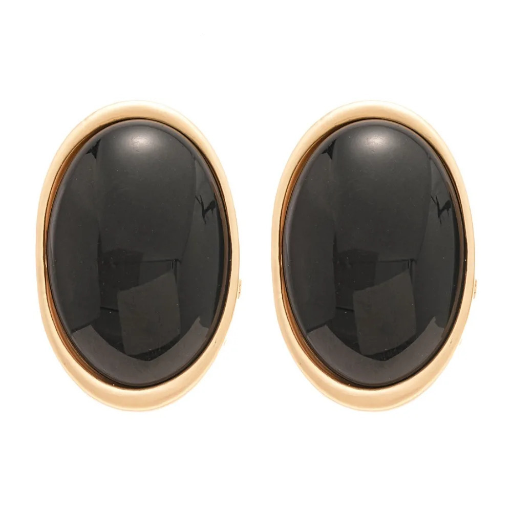 Exaggeration Retro Geometric Ellipse Resin Stud Earrings for Women Personality Charm Wedding Bride Party Jewelry No Fade Gift 260303