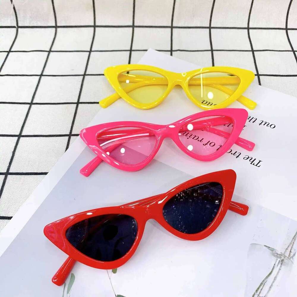New small eye plastic frame glasses 9014 trendy children's cat's Eye Sunglasses Z260305