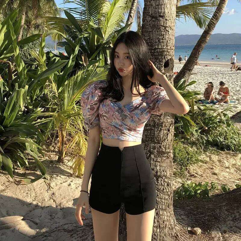 Shorts Women High Waist Solid Shaped Summer Korean Style All-match Ins Sexy Slim Hot Short Streetwear Harajuku Ulzzang New XJ260305