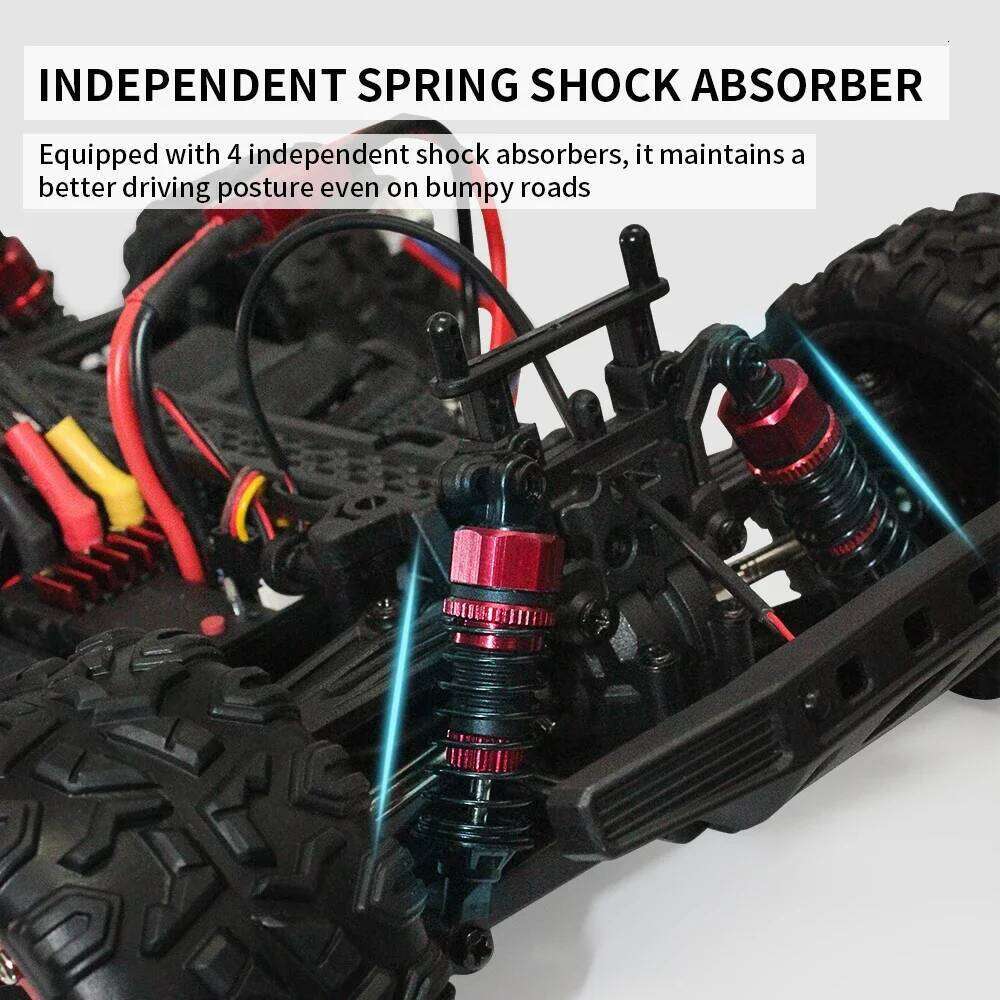 1:18 RC Off-Road Toy Car 4WD 2 Options: Brushless 60km/h / Brushed 40km/h - Remote Control Climbing Vehicle for Boys Z260304