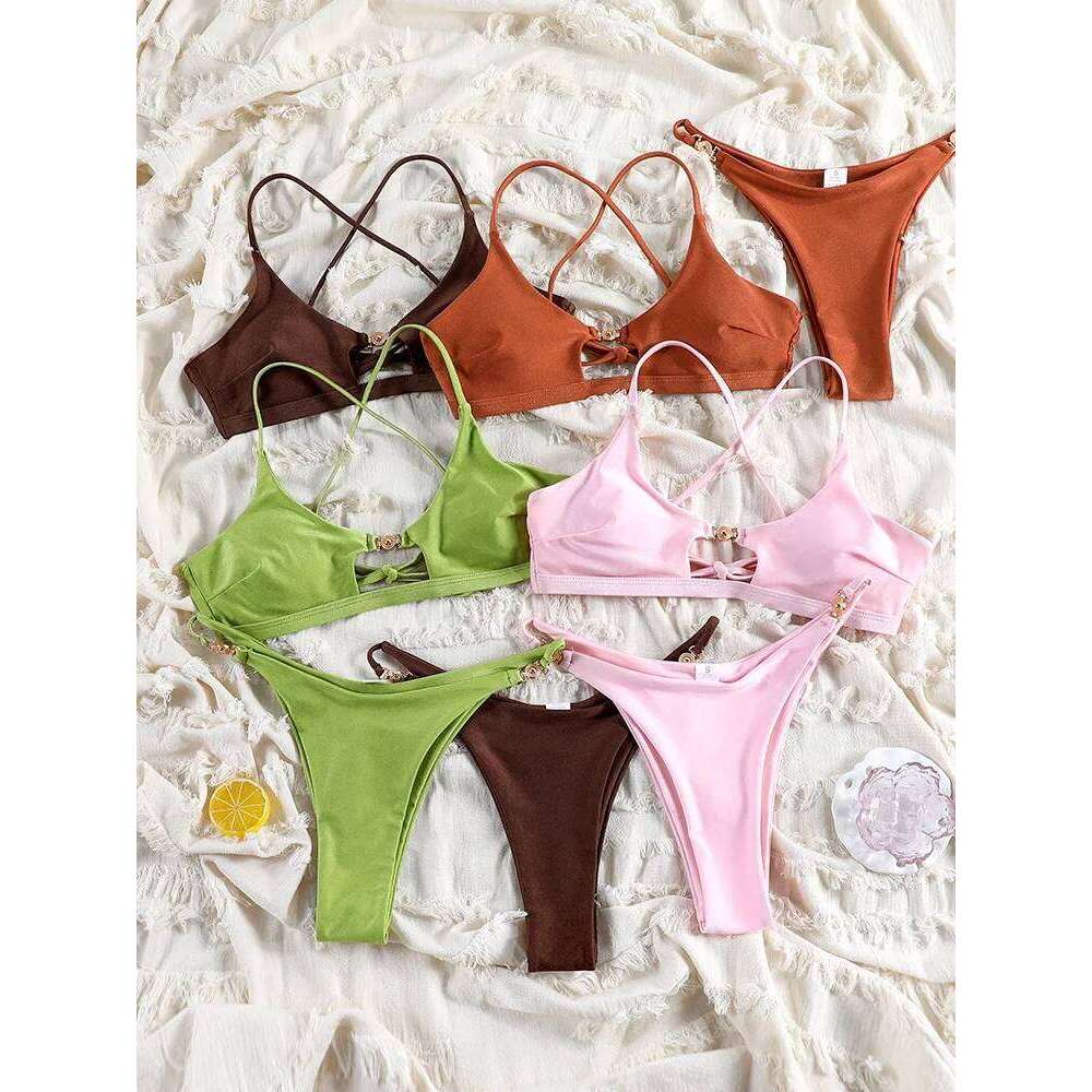 Rinabe Black Bikinis For Women Push Up Sexy Swimsuits Hollow Out Swimwear 2026 Bathing Suits Solid Bikini Set Summer Beachwear Y260303